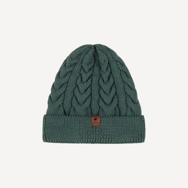 Шапка Mammut Valbella Beanie (; one size; dark jade)